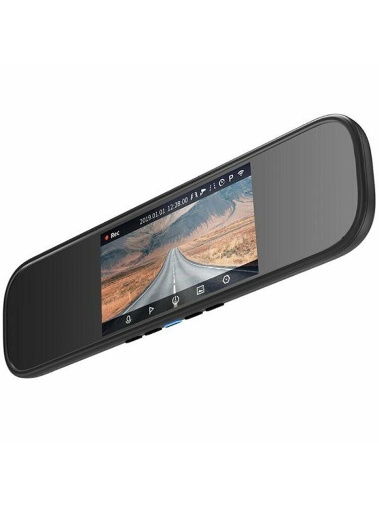 „XIAOMI 70MAI“ galinio vaizdo veidrodėlio skydelio kamera, „Wi-Fi“, „G-Sensor“, 1600P, 5,0 colių, SONY IMX335, 30FPS, FOV 140 °, 6G / F1.8, Hi3556 V100, 500mAh, H.264