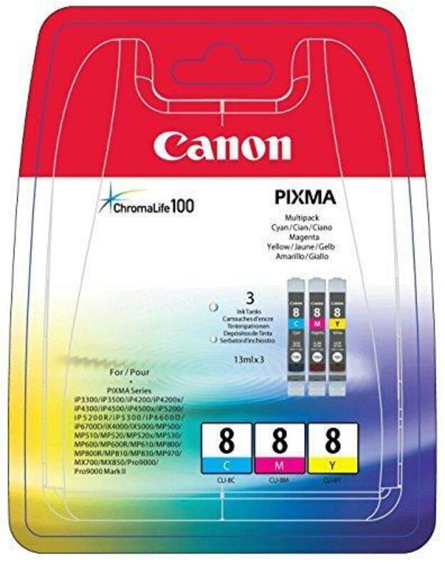 Canon CLI-8 C, M, Y ink cartridge multipack