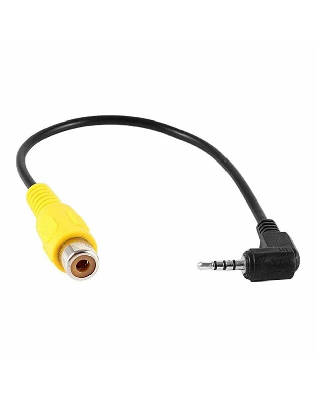  RCA to 2.5mm AV IN adapteris registratoriaus kamerai