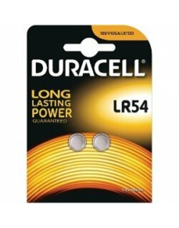 Duracell LR54 (AG10,D189A,LR1130) 1.5V