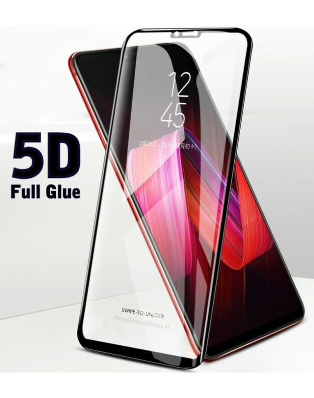 LCD apsauginis stikliukas 5D Full Glue Samsung G970 S10e lenktas juodas