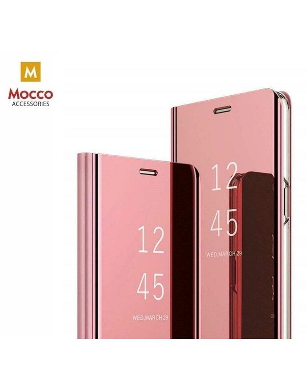  Mocco Clear View Cover Case For Xiaomi Redmi 8A Rožinė