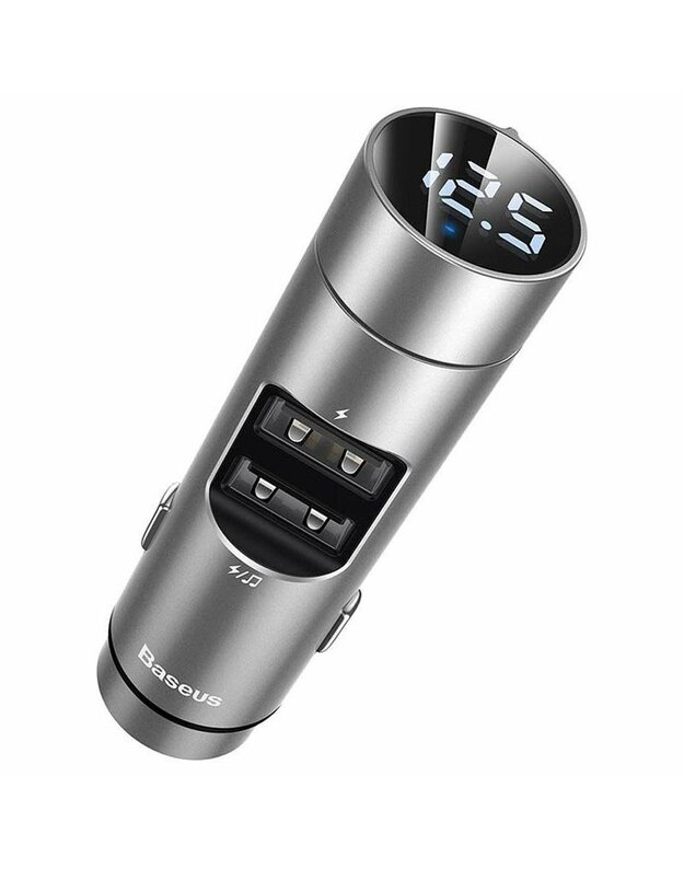 BASEUS ENERGY COLUMN QC3.0 CAR CHARGER / BLUETOOTH FM TRANSMITTER