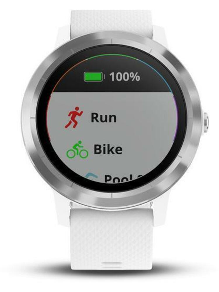 Garmin Vivoactive 3 GPS, baltas/sidabrinis