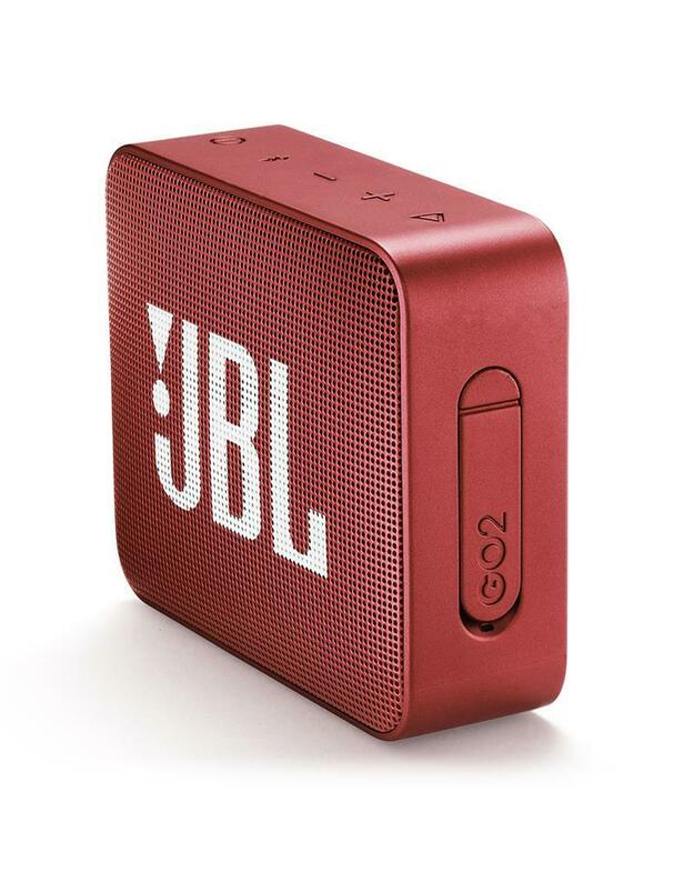 JBL GO 2 Portable Bluetooth Waterproof Speaker - raudonas