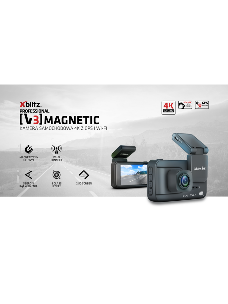 „Xblitz“ vaizdo registratorius „Xblitz V3“ magnetinė automobilio kamera