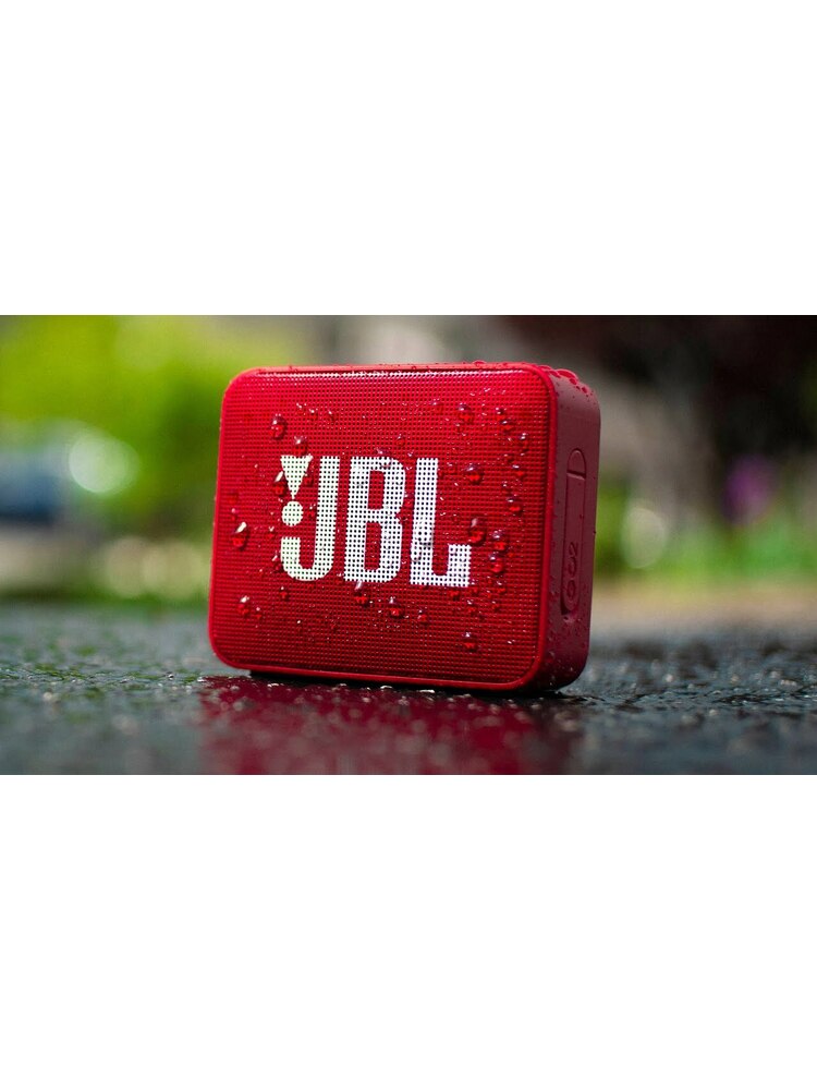 JBL GO 2 Portable Bluetooth Waterproof Speaker - raudonas