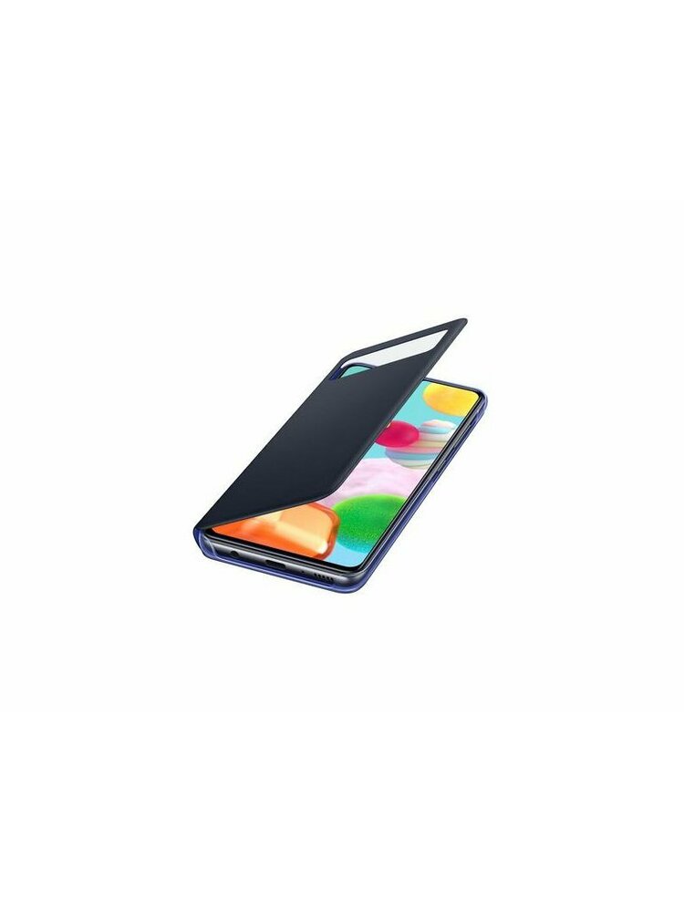 Originalus išmanus Samsung Galaxy A41 Piniginės dangtelis, skirtas Samsung Galaxy A41 EA415PBE Juodas