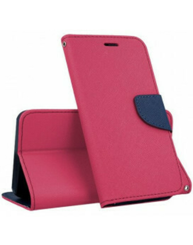 Atverčiamas dėklas Telone Fancy Diary Bookstand Case Samsung S5 Rožinis/Mėlynas