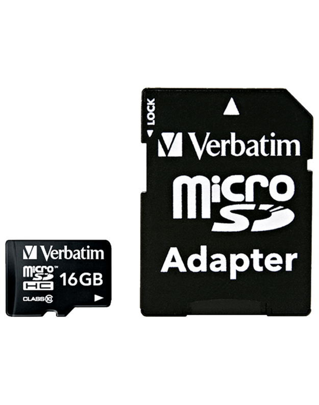 Atminties kortelė Verbatim 16GB Micro SD (HC) Class 10
