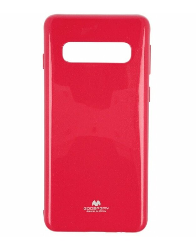 Rožinis silikoninis dėklas Samsung Galaxy S10 Plus telefonui "Mercury Goospery Pearl Jelly Case"