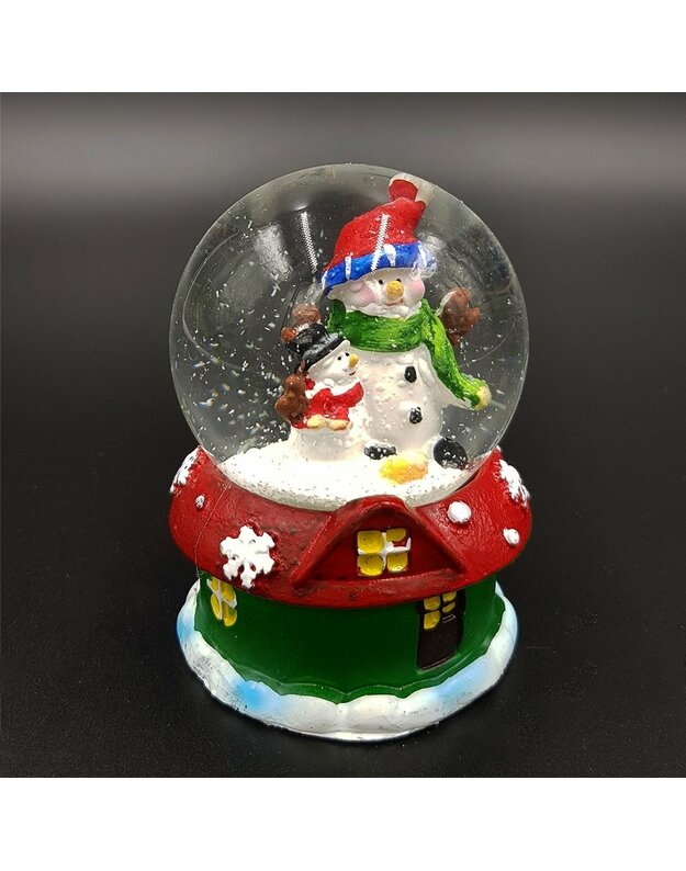 Stiklinis Rutulys Su Sniegu "Kalėdinis" LED