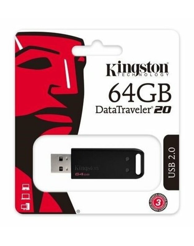 Kingston 64GB DataTraveler 20 USB 2.0 Flash Drive