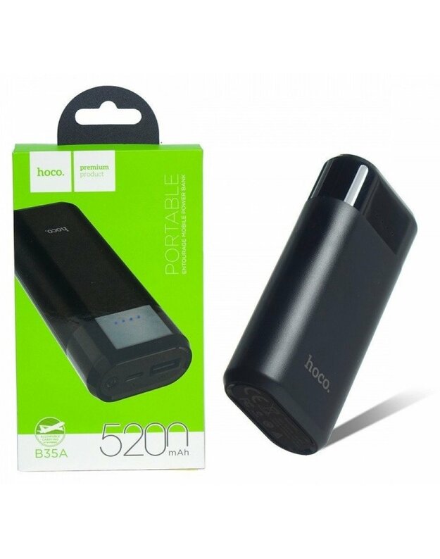 Hoco B35A Entourage PowerBank 5V/1A 5200mAh Black