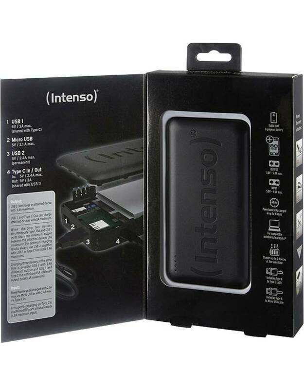 Intenso HC15000 Power bank (spare battery) LiPo 15000 mAh 7332540