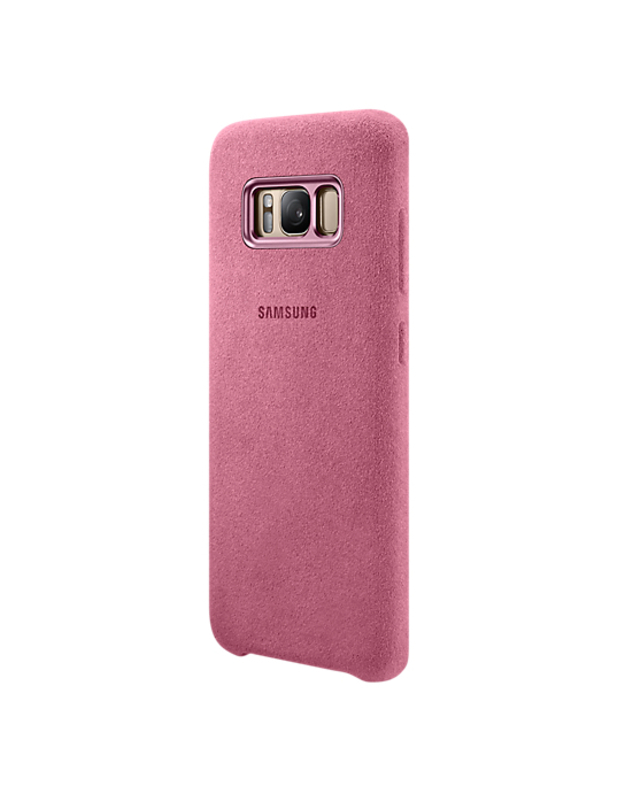 Kietas Samsung Alcantara dangtelis Galaxy S8, rožinis