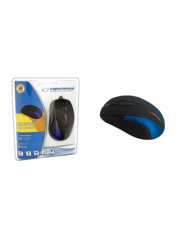 ESPERANZA EM102B SIRIUS - Optinė pelė USB | 800 DPI |Mėlyna| Blisteris 