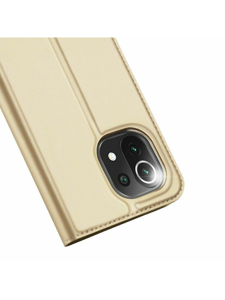 Auksinis atverčiamas dėklas Xiaomi Redmi Note 9 "Dux Ducis Skin Pro"