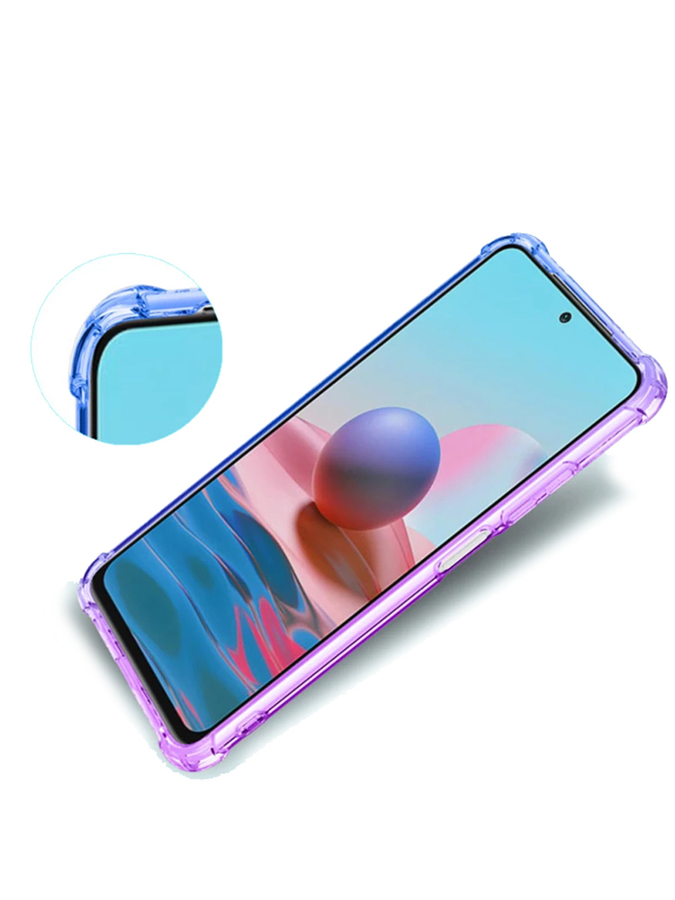 Atsparus kritimui dėklas, skirtas Xiaomi 11T / 11T Pro, violetinė/mėlyna