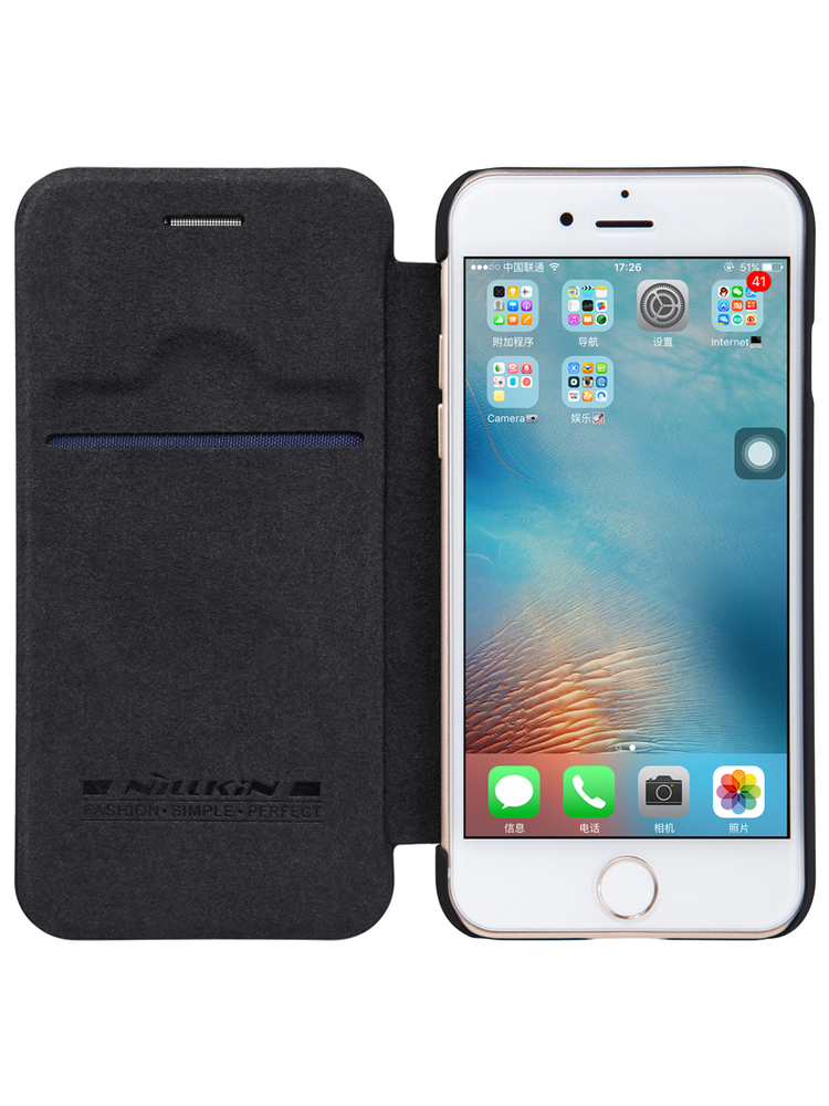 Nillkin Qin knygų dėklas, skirtas Apple iPhone 7/8/SE2020/SE2022 Black