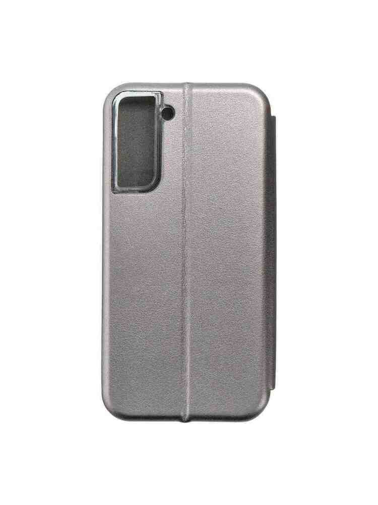 Book Elegance Samsung Galaxy S21 5G FORCELL Piniginės dėklas Pilkas