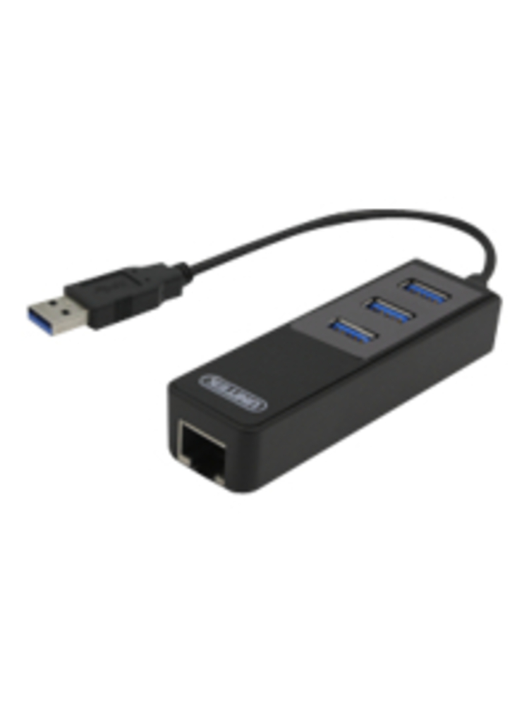 Unitek - Adapter USB3.0 to Gigabit + hub 3x USB3.0; Y-3045