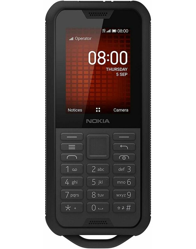 Nokia 800 Tough Dual Black mobilusis telefonas