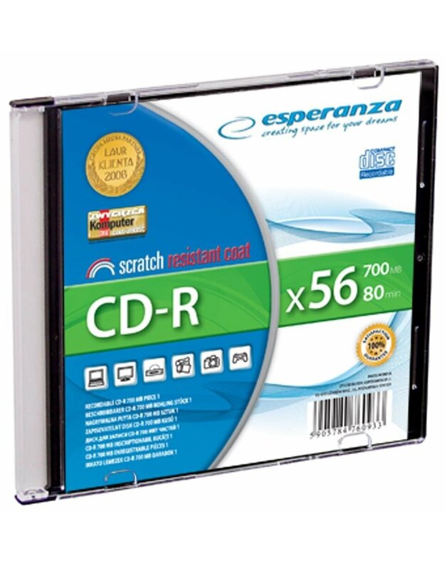 ESPERANZA 2009 - CD-R [ slim jewel case 1 | 700MB | 52x | Silver ] - 200 pcs