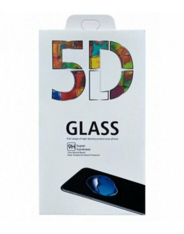 LCD apsauginis stikliukas "5D Full Glue" Huawei P Smart 2019 lenktas juodas