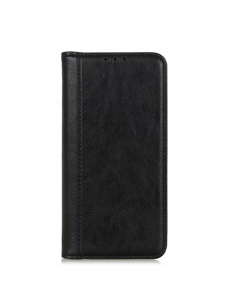 Piniginės dėklas skirtas Xiaomi Poco X3 NFC / Poco X3 PRO, Litchi Leather, juodas