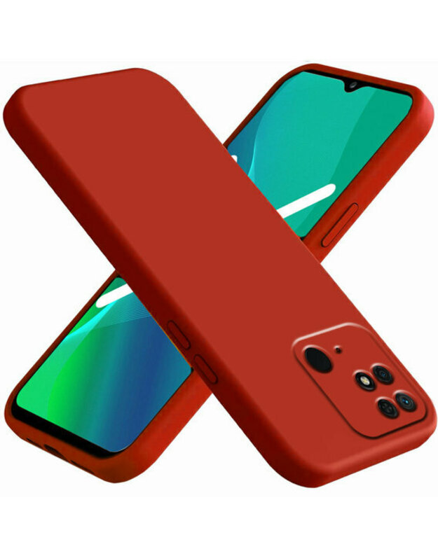 Dėklas skirtas Xiaomi Redmi 10C, Silicone Lite, raudonas