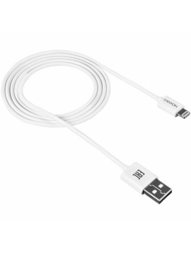 CANYON Lightning USB Cable for Apple, round, cable length 1m