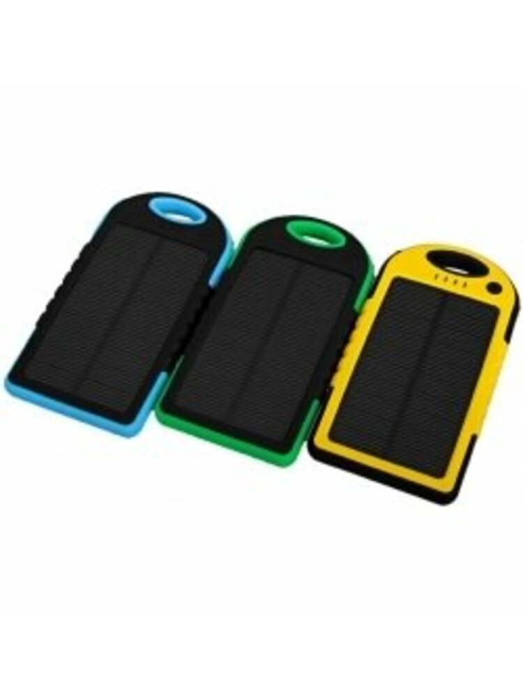 5000mAh Nešiojama Saulės Baterija (PowerBank) juodas