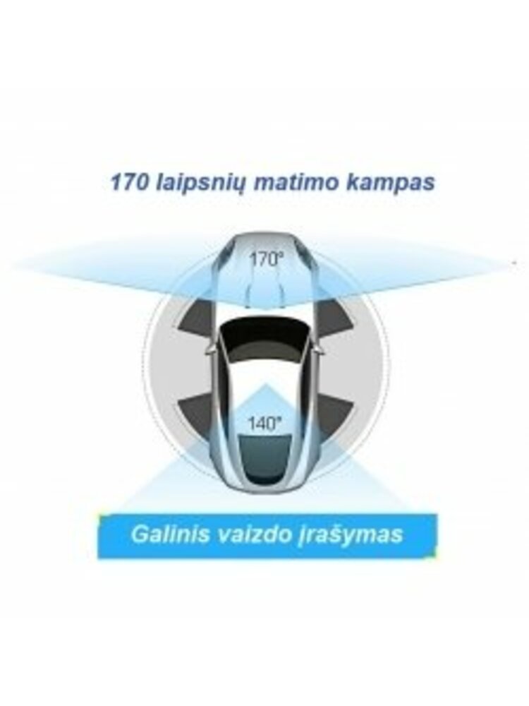 Vaizdo Registratorius Su Galinio Vaizdo Kamera