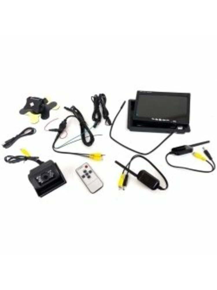 Bevielė Vaizdo Kamera Automobilio Galinio Vaizdo Stebėjimui + LCD 7"