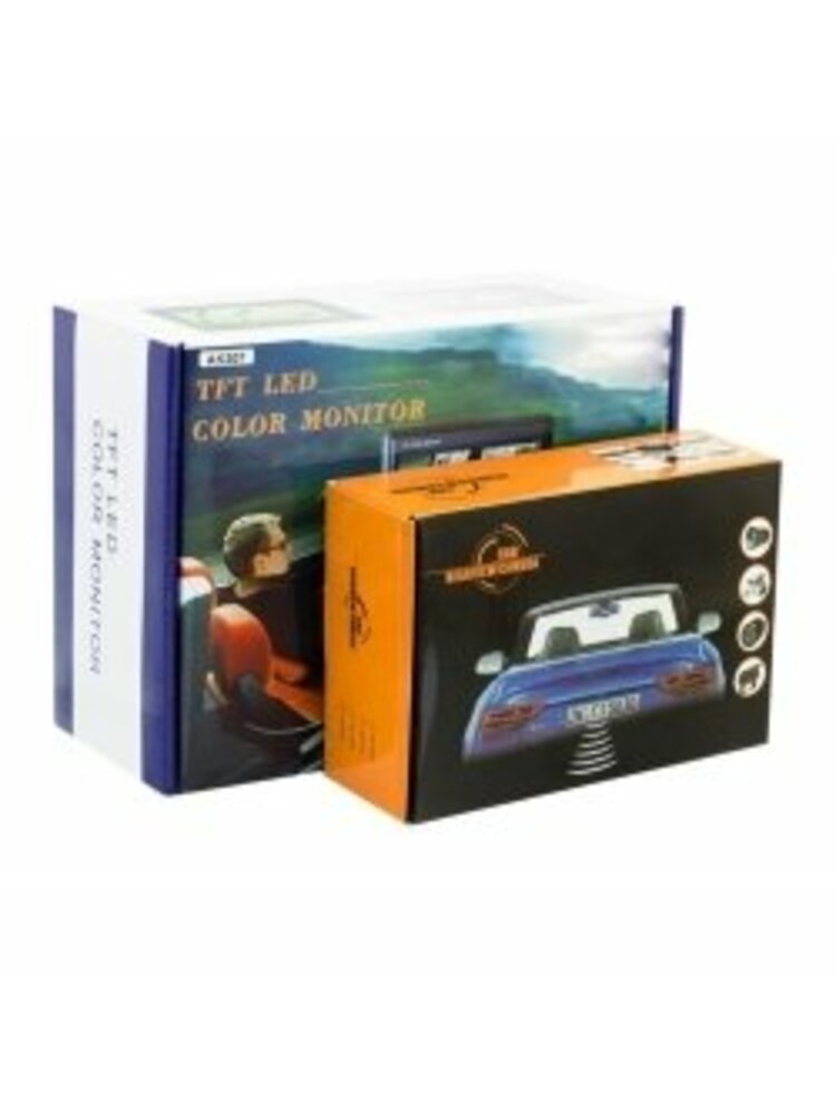 Bevielė Vaizdo Kamera Automobilio Galinio Vaizdo Stebėjimui + LCD 7"