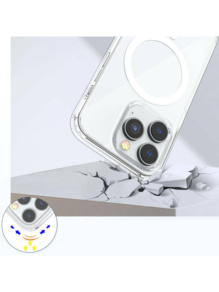 Dėklas APPLE IPHONE 11  PRO MAX Nexeri MagSafe Case skaidrus