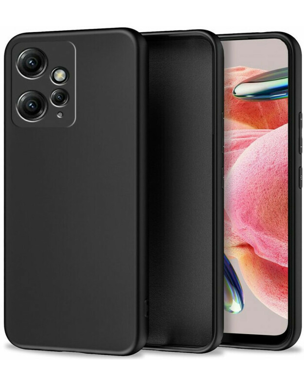 Juodas dėklas Xiaomi Redmi Note 12 4G / LTE telefonui "Tech-Protect Icon"