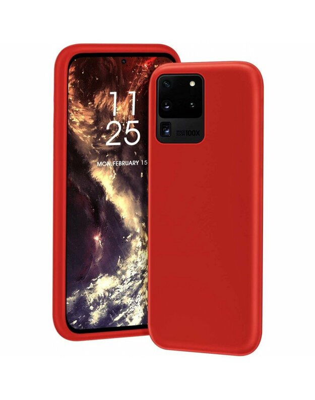 Raudonos spalvos dėklas X-Level Dynamic Samsung Galaxy G988 S20 Ultra telefonui
