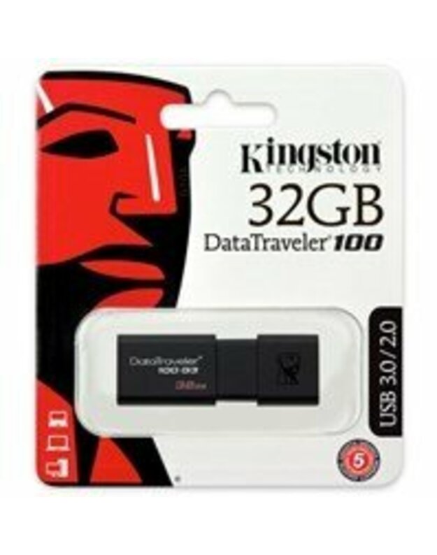 Kingston 32GB USB 3.0 DataTraveler 100 G3 (100MB/s read) 