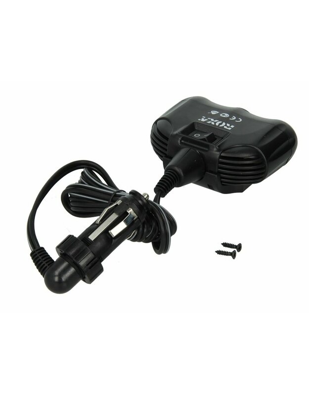 Automobilinis šakotuvas (12V), 2x USB, 1,1+1A, rūkalų uždegimo lizdų skaičius x2