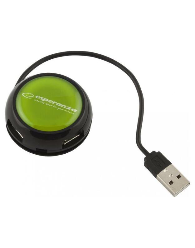 USB šakotuvas ESPERANZA EA135G YOYO - 4 jungtys USB2.0 