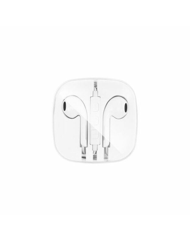 Ausinės statomos į ausis „Hf Stereo Apple Jack 3,5MM New Box“ balta