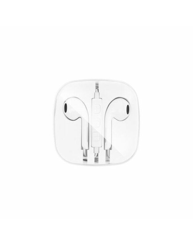 Ausinės statomos į ausis „Hf Stereo Apple Jack 3,5MM New Box“ balta