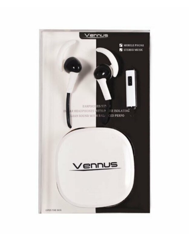 Ausinės statomos į ausis VENNUS Earphones