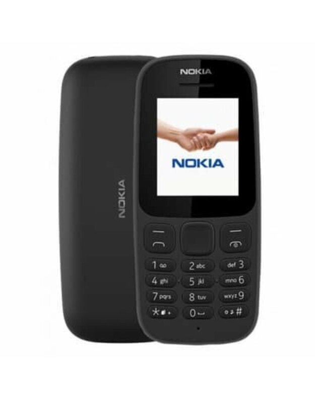 Telefonas NOKIA 105 Juodas