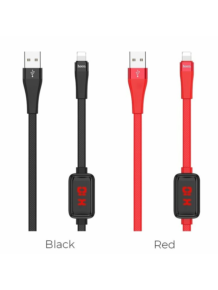 Kabelis hoco. S4, lightning, 2.4A, 120cm, black