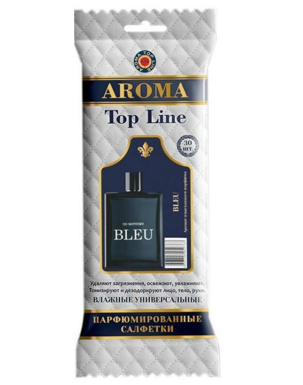 „AROMA TOP LINE“ / Parfumuotos drėgnos servetėlės/ aromtas „Bleu“