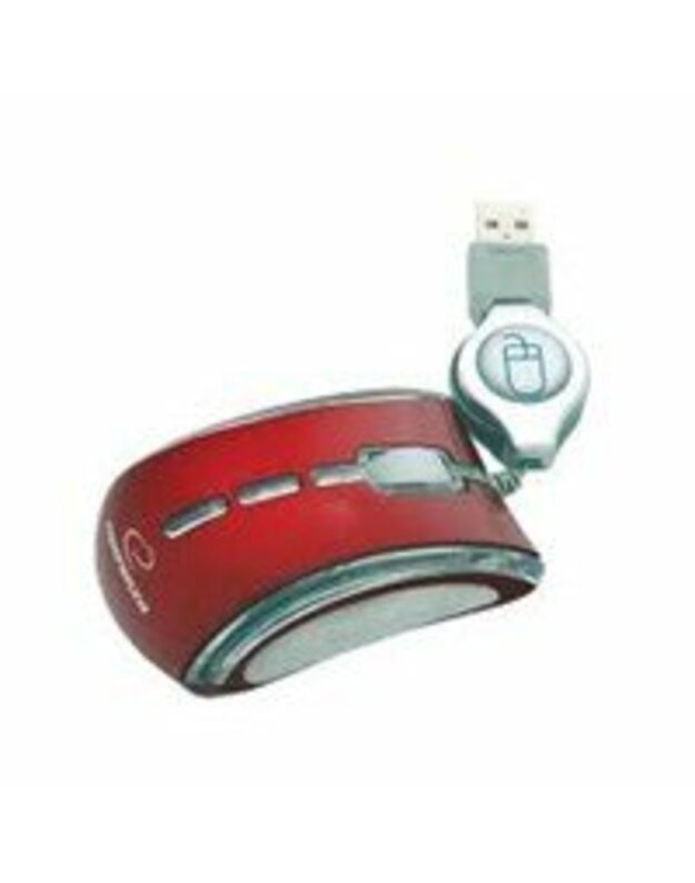 ESPERANZA EM109R CELANEO - Optinė pelė USB | 800 DPI |NEON| Raudona