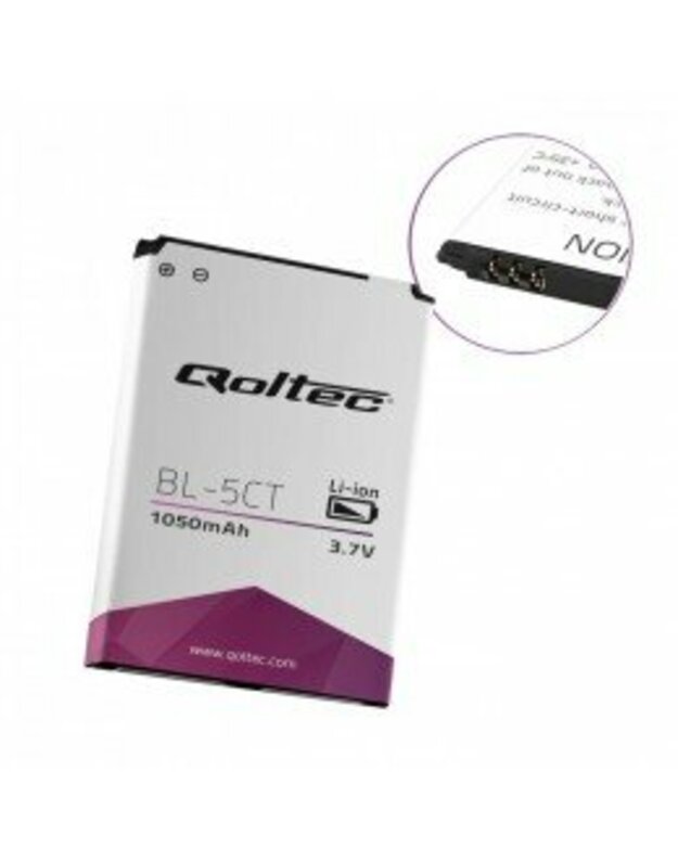 Telefono baterija Nokia BL-5CT | C5 | C6 | 5220 | 1050mAh - Qoltec